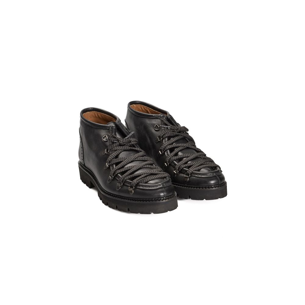 Roberto Pepe Luxury Black Calfskin Men Men's Boot