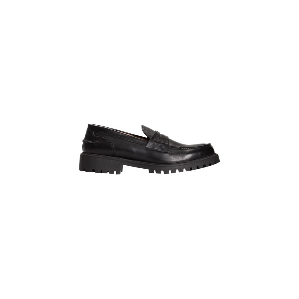 Roberto Pepe Luxury Black Calfskin Men Men's Loafer