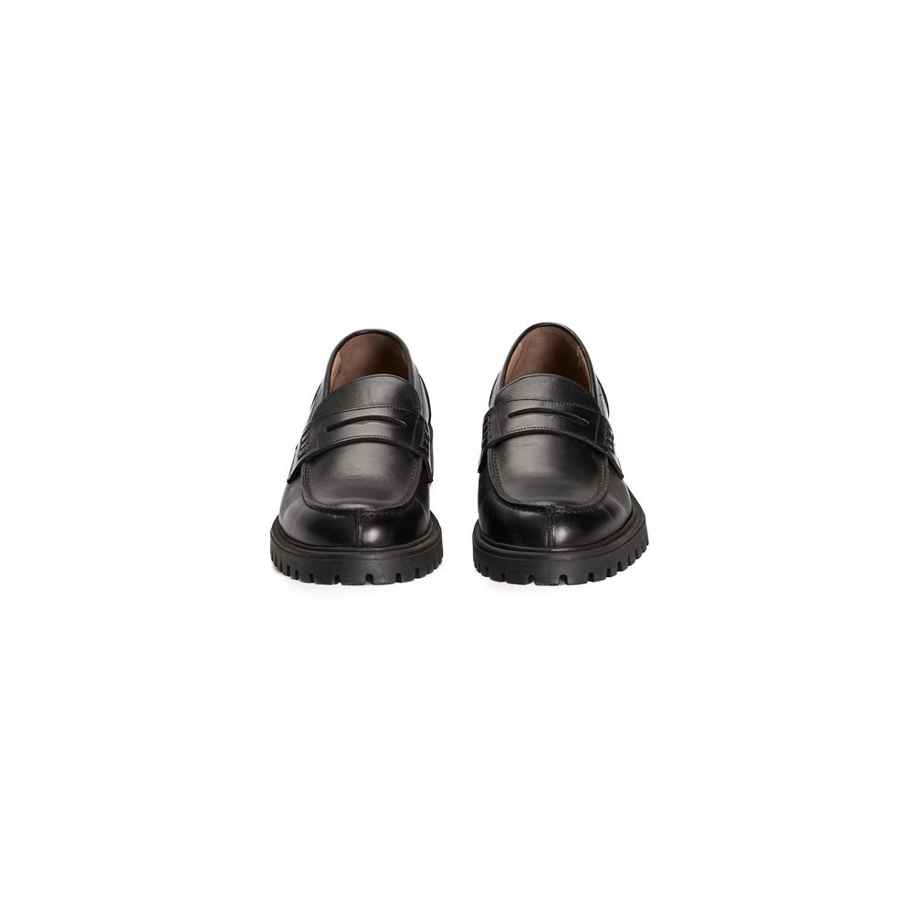 Roberto Pepe Luxury Black Calfskin Men Men's Loafer