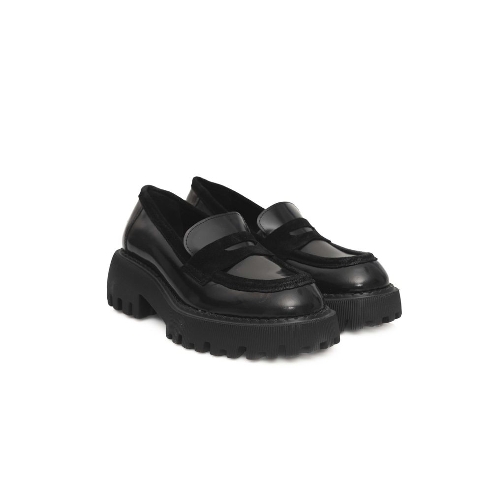 Cerruti 1881 Black Calfskin Women's Loafer