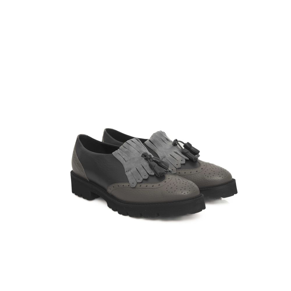 Cerruti 1881 Gray Cowhide Women Women's Loafer