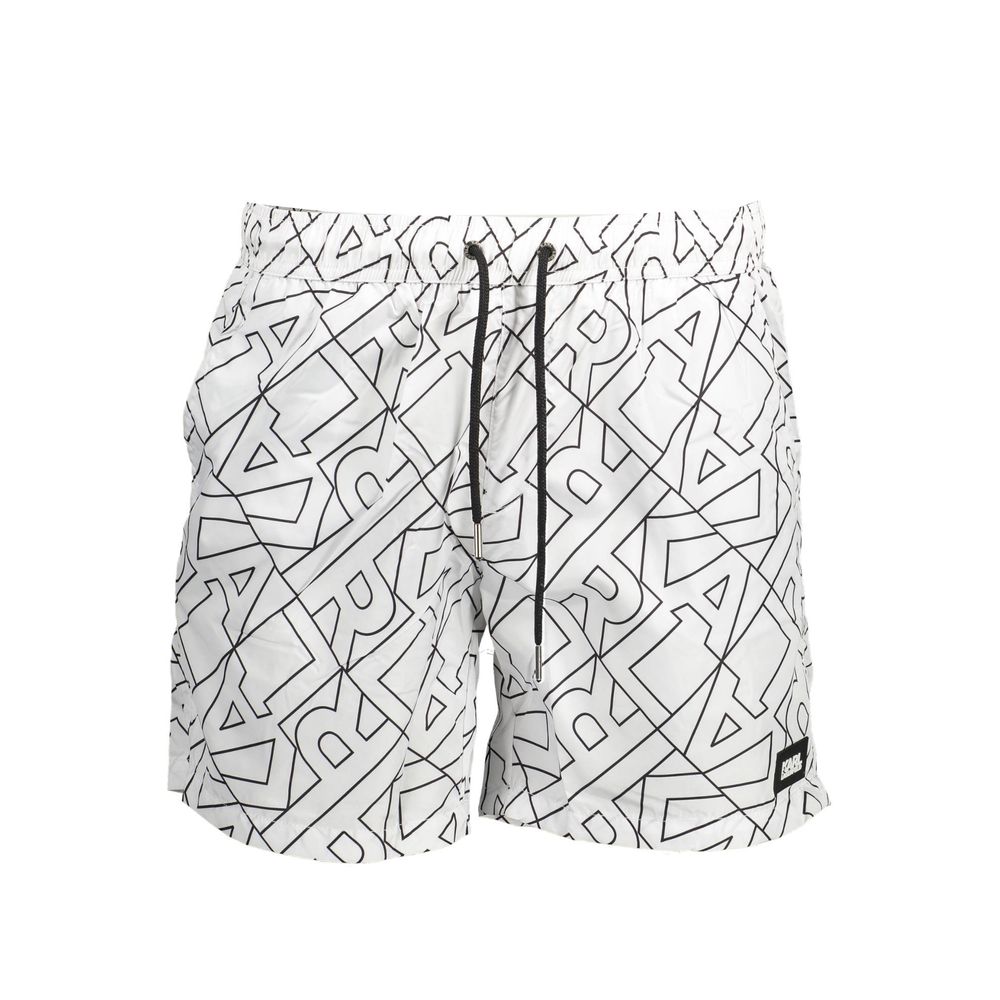 Karl Lagerfeld Bianco Polyester Men's Swim Men's Boxer