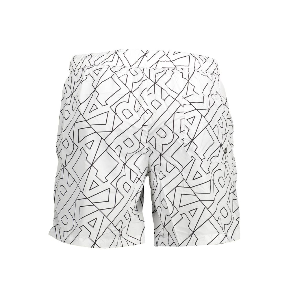 Karl Lagerfeld Bianco Polyester Men's Swim Men's Boxer