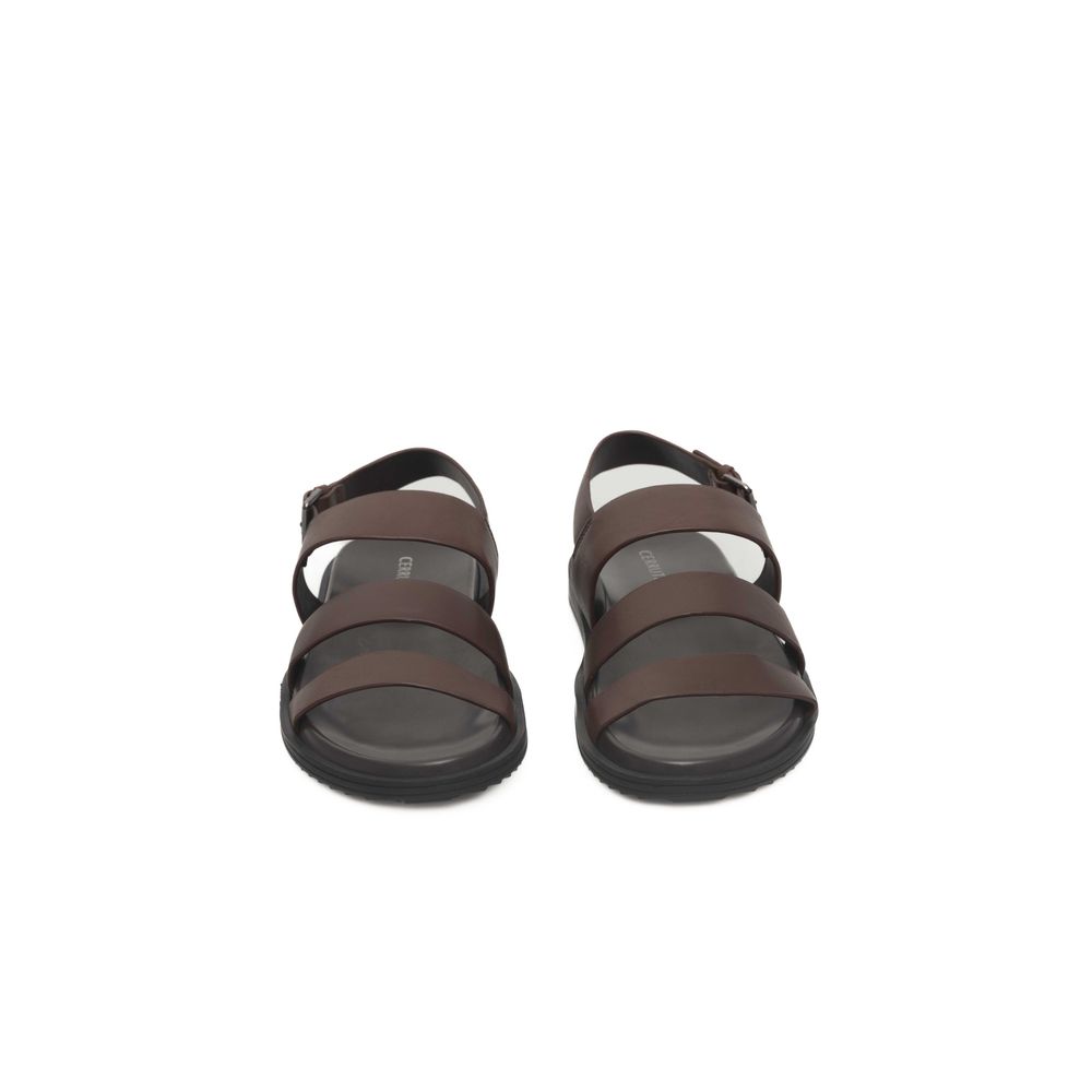 Cerruti 1881 Brown Cowhide Men Men's Sandal