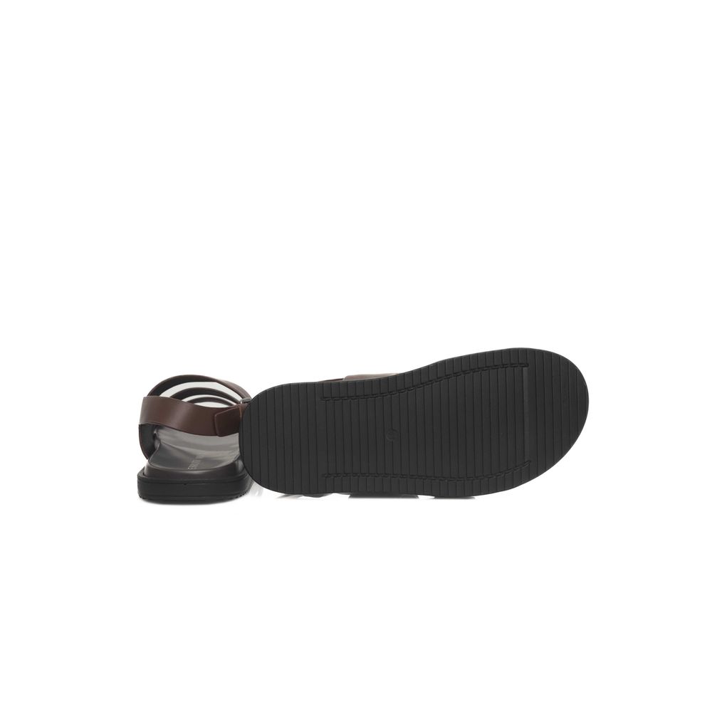 Cerruti 1881 Brown Cowhide Men Men's Sandal