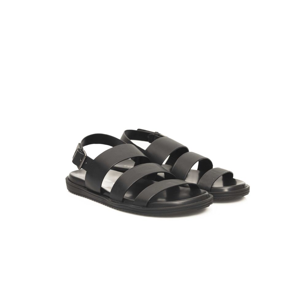 Cerruti 1881 Black Cowhide Men Men's Sandal