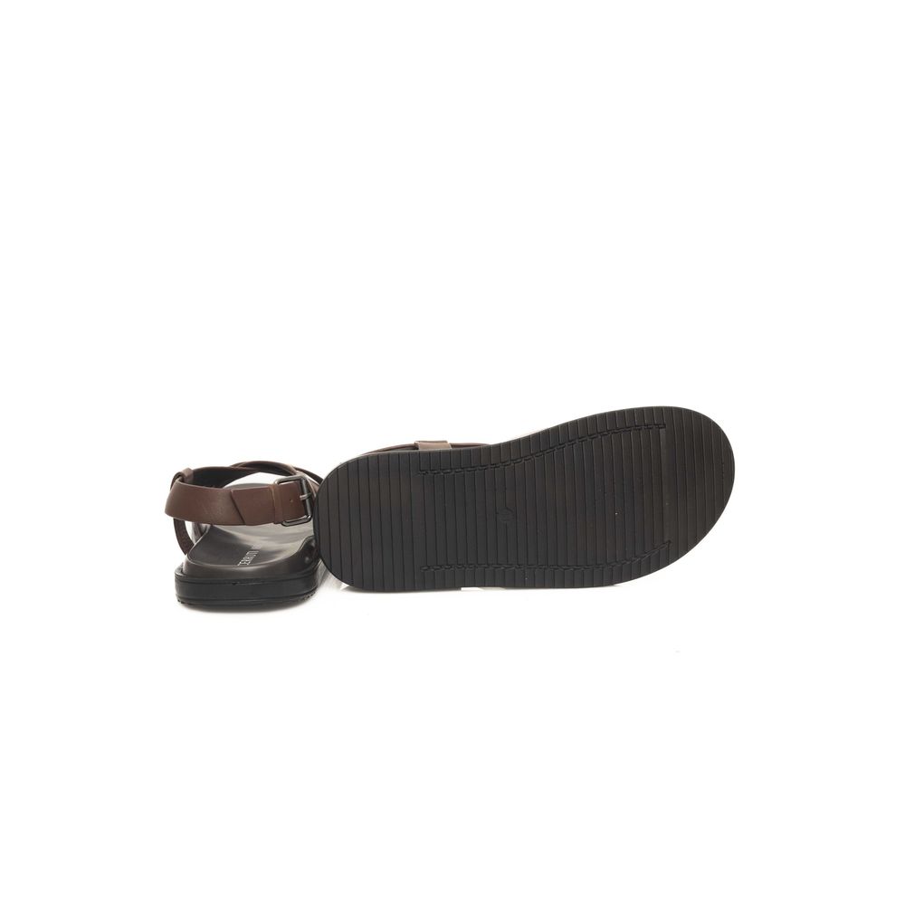 Cerruti 1881 Brown Cowhide Men Men's Sandal