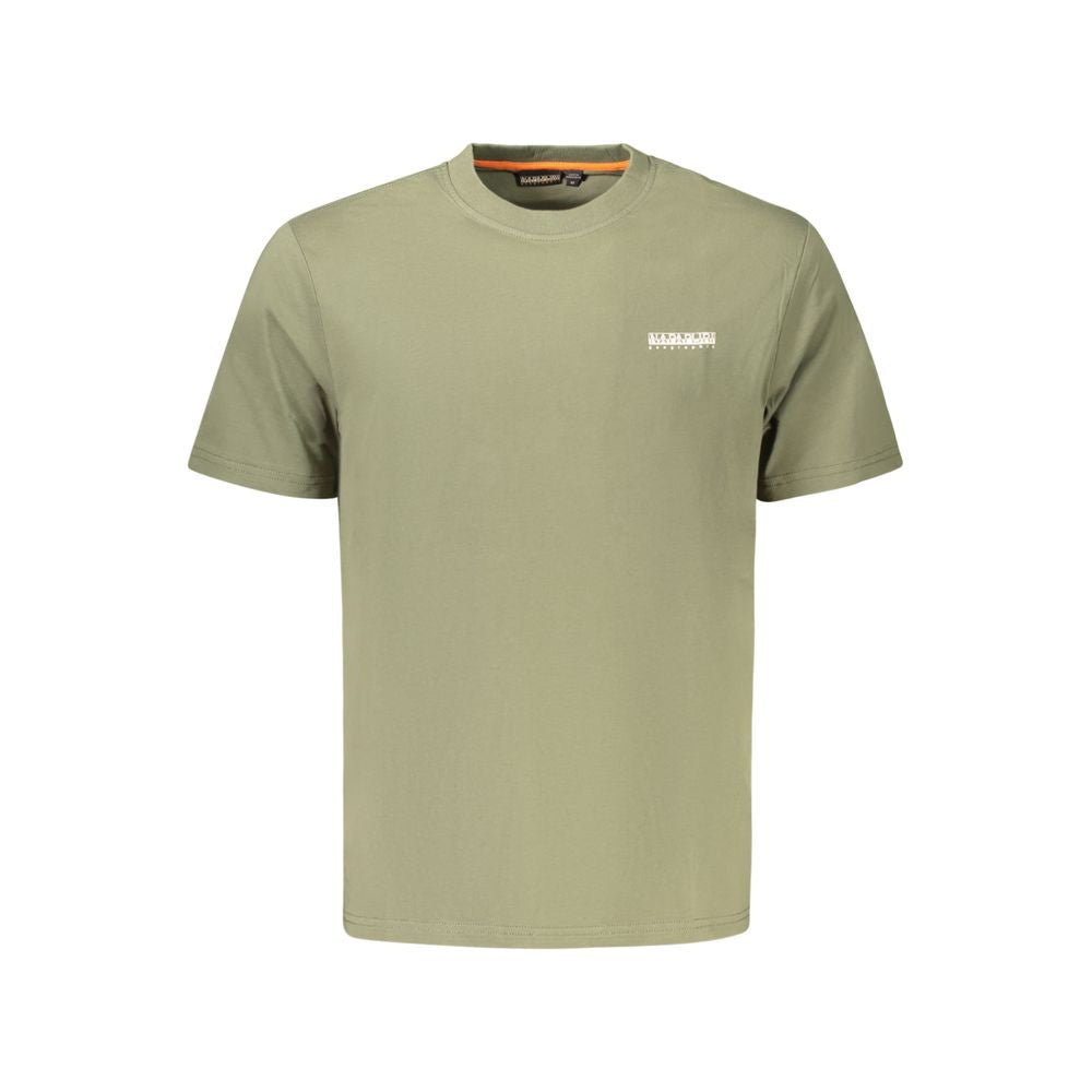 Napapijri Verde Cotton Men Men's T-Shirt