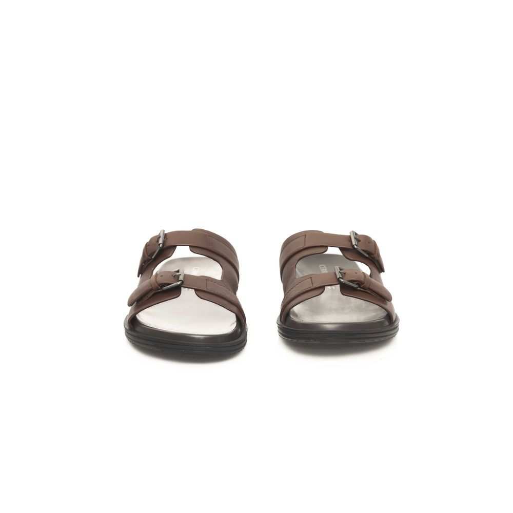Cerruti 1881 Brown Cowhide Men Men's Sandal