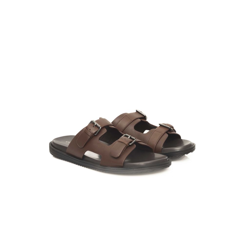 Cerruti 1881 Brown Cowhide Men Men's Sandal