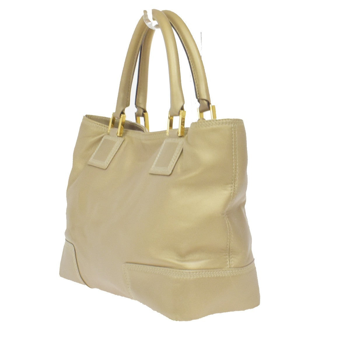 Loewe Anagram Leather Gold Leather Tote Bag Bag (Pre-Owned)