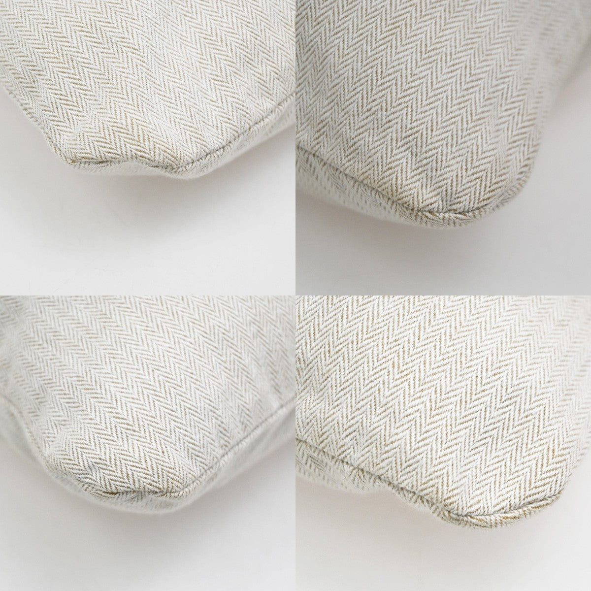 Hermes Aline Toile Beige Cotton Handbag (Pre-Owned)