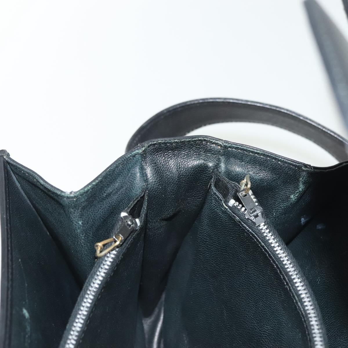 Celine Horse Carriage Leather Black Leather Bag (Pre-Owned)