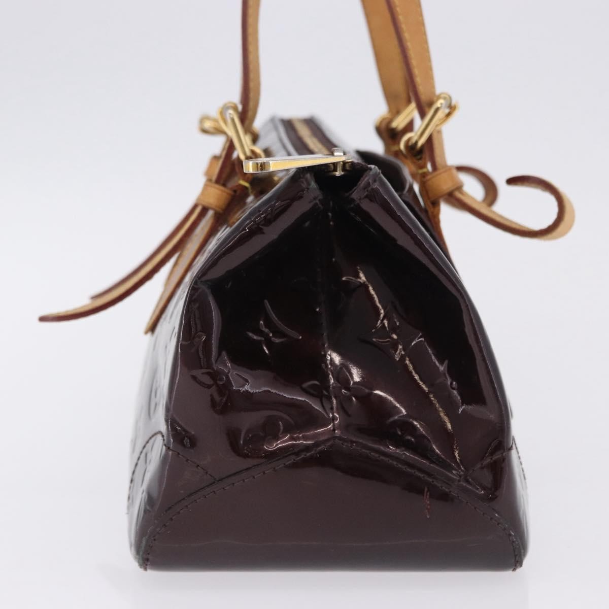 Louis Vuitton Rosewood Avenue Monogram Vernis Burgundy Patent_Leather Handbag (Pre-Owned)