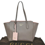 Gucci Swing Brown Leather Shoulder Bag (Pre-Owned)
