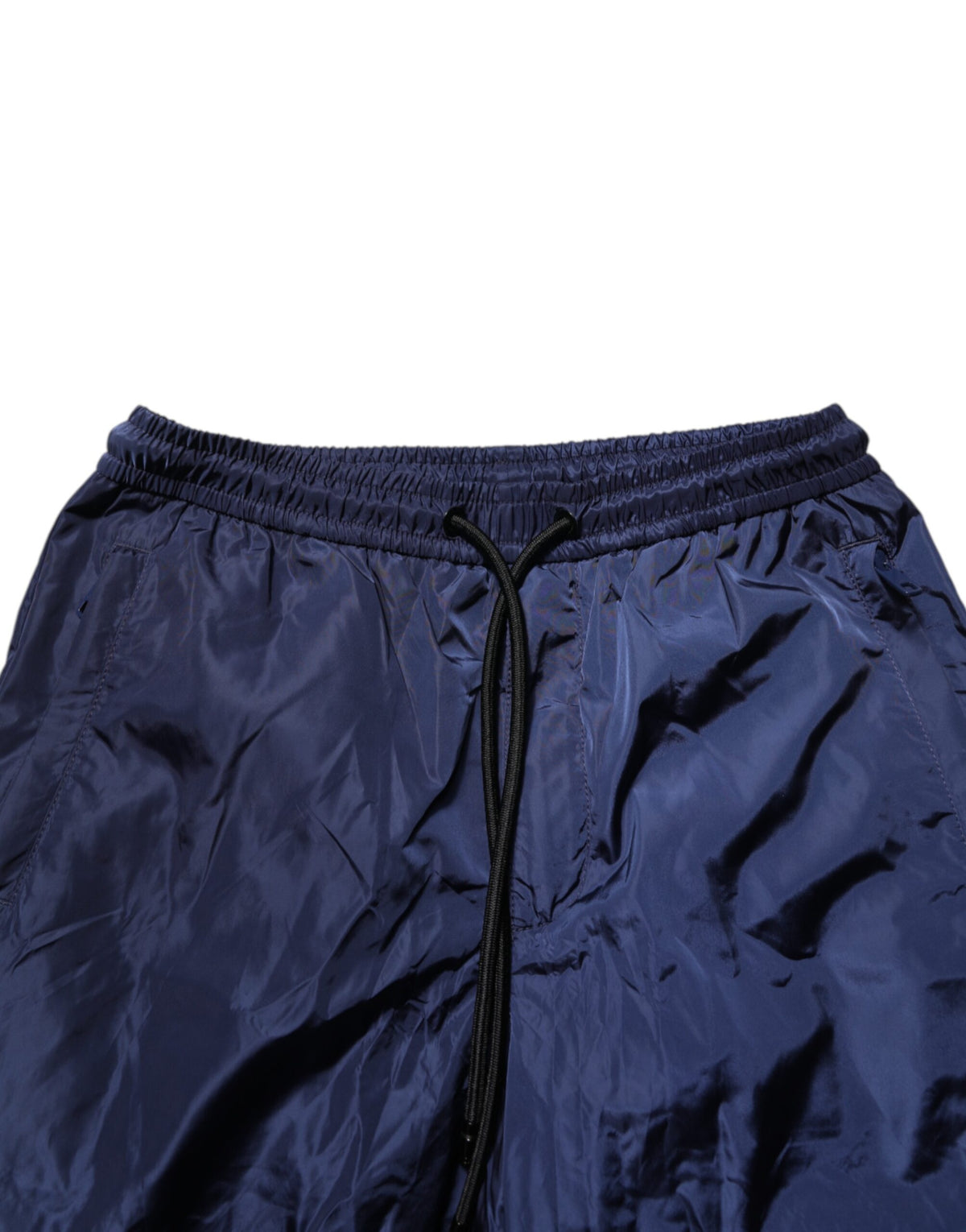 Dolce & Gabbana Blue Nylon Straight Jogger SweatMen's Men's Pants (Pre-Owned)