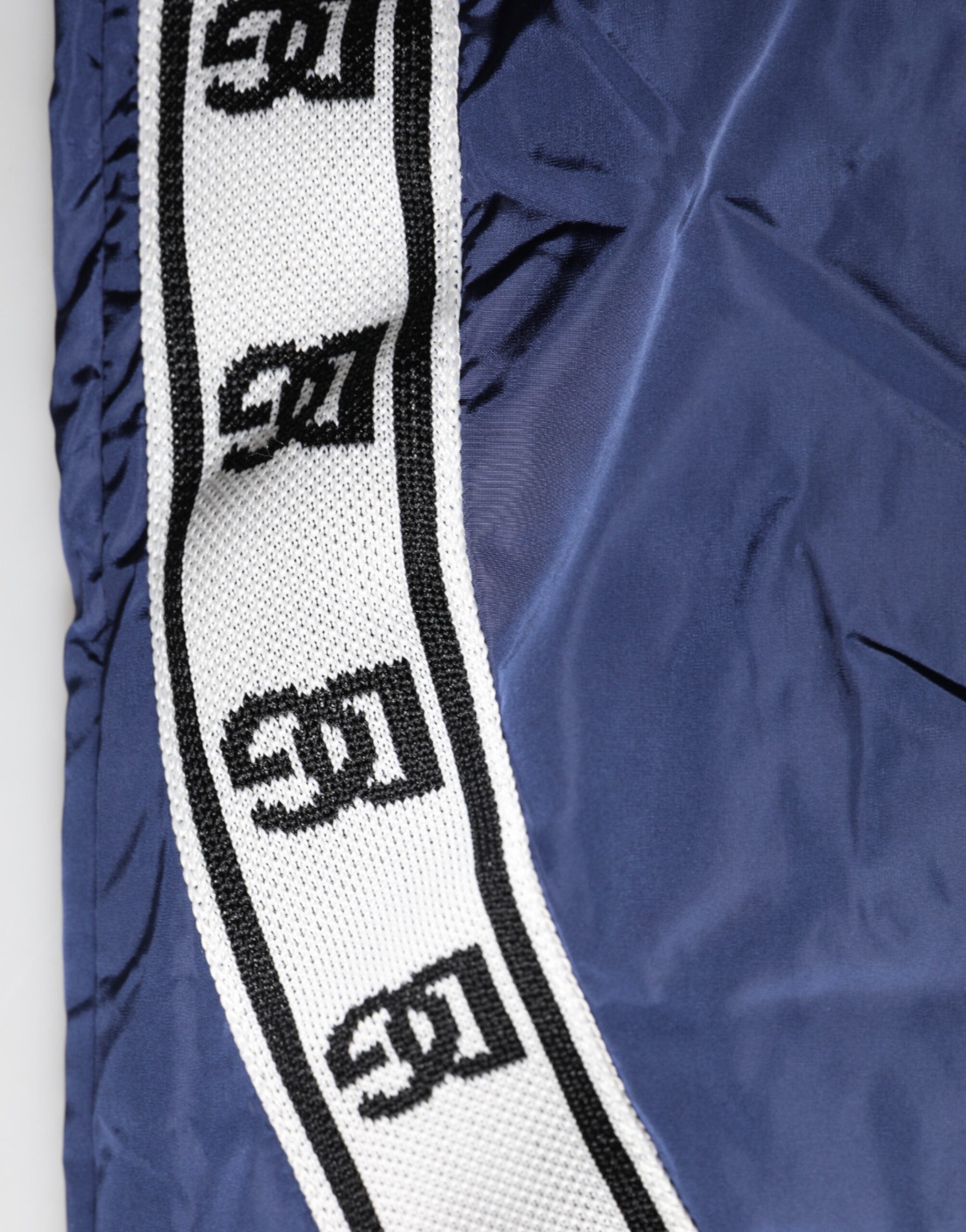 Dolce & Gabbana Blue Nylon Straight Jogger SweatMen's Men's Pants (Pre-Owned)