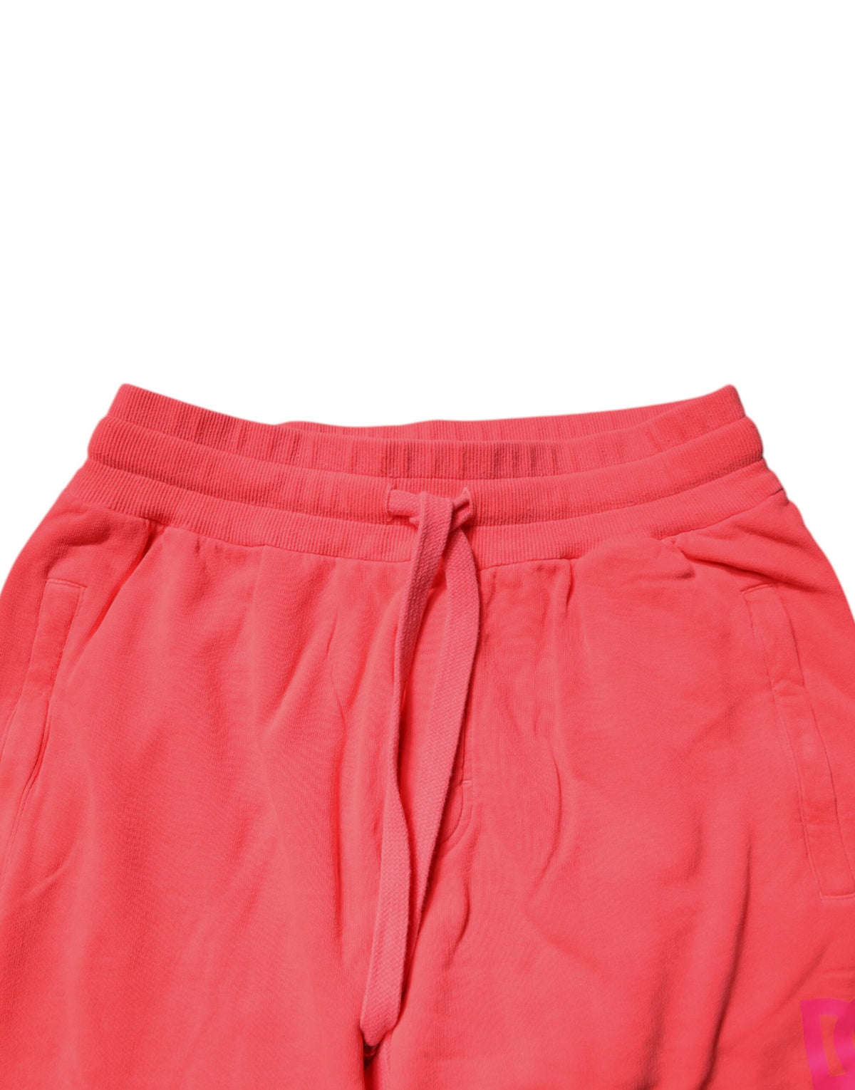 Dolce & Gabbana Neon Red Cotton Jogger Men SweatMen's Men's Pants (Pre-Owned)