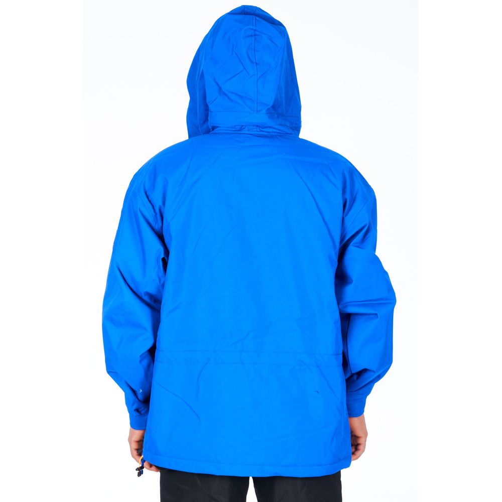 Ladakh Blue Polyester Men's Men's Jacket