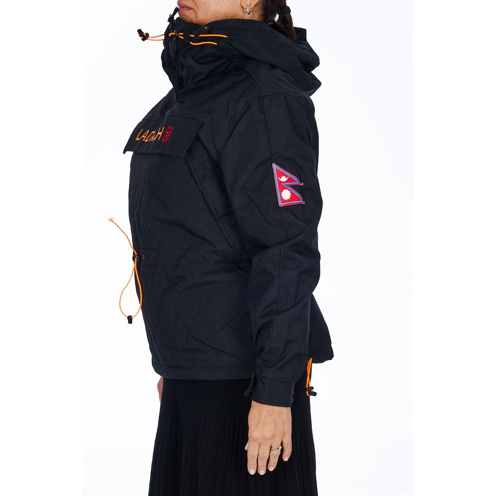 Ladakh Black Polyester Women Women's Jacket