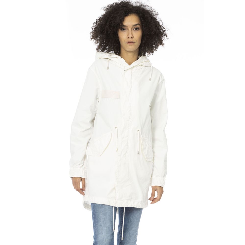 Mr&Mrs Italy White Cotton Women Women's Parka