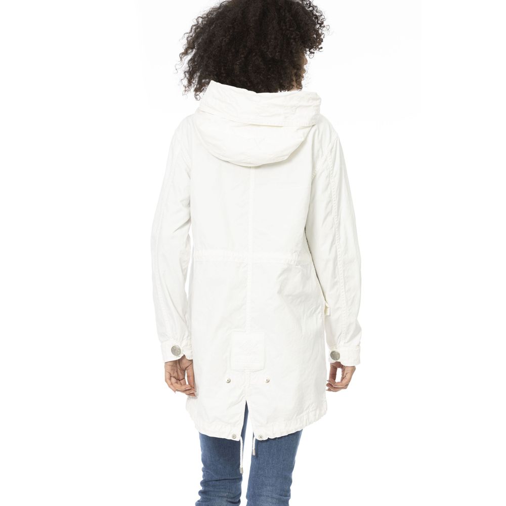 Mr&Mrs Italy White Cotton Women Women's Parka