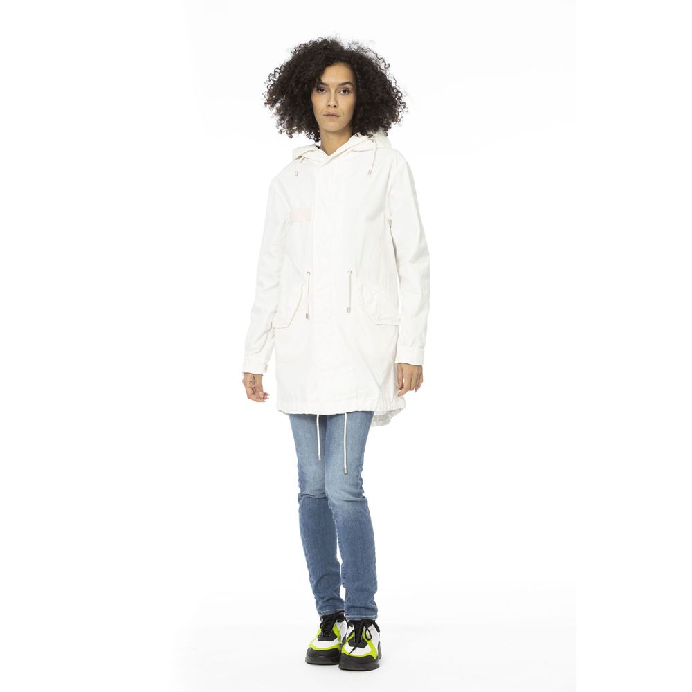 Mr&Mrs Italy White Cotton Women Women's Parka
