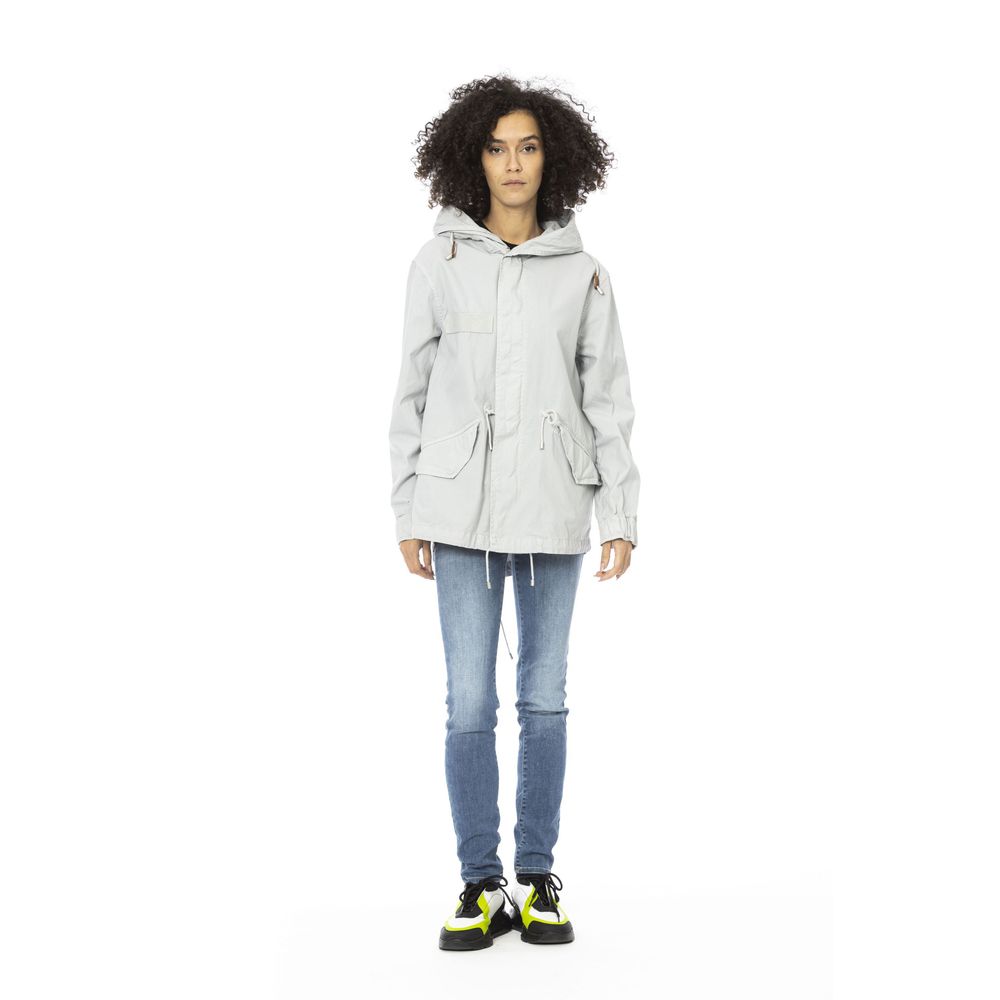 Mr&Mrs Italy Silver Cotton Women Parka Women's Jacket