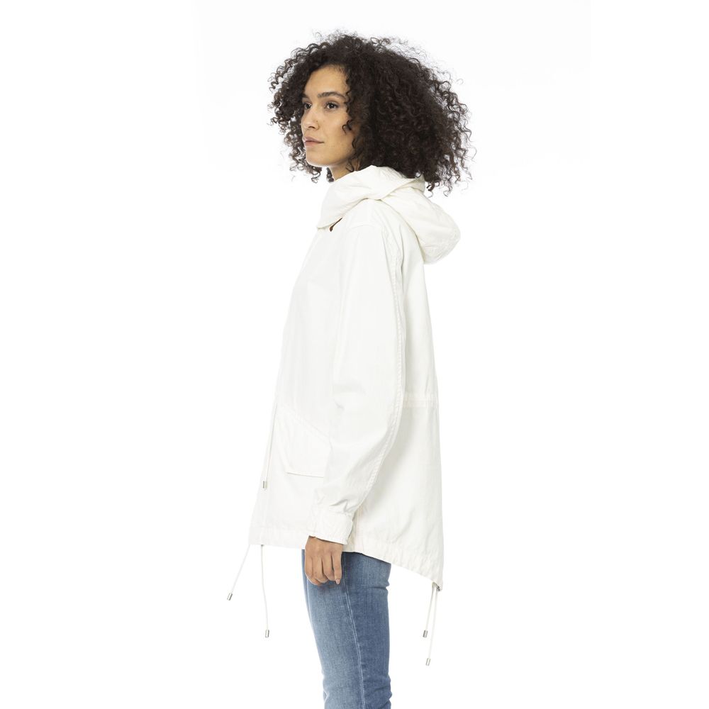 Mr&Mrs Italy White Cotton Women Parka Women's Jacket