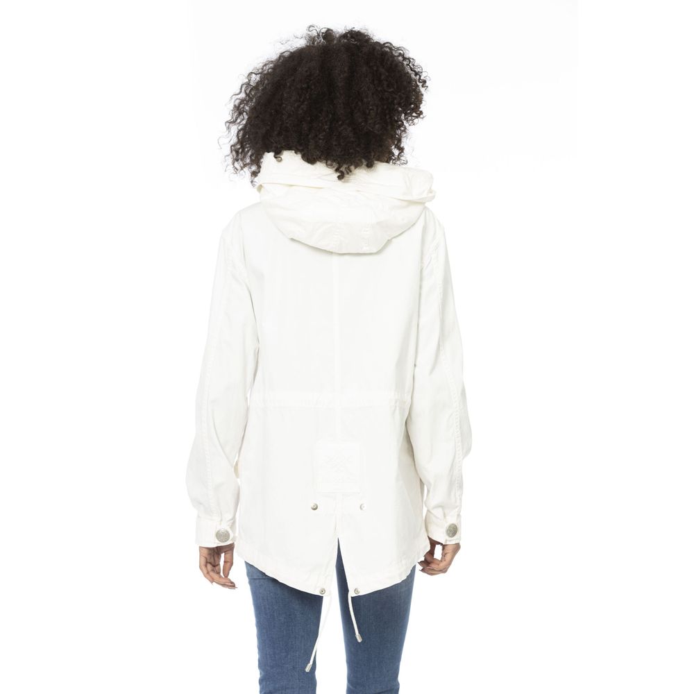 Mr&Mrs Italy White Cotton Women Parka Women's Jacket