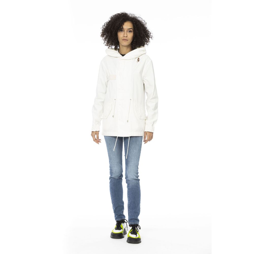 Mr&Mrs Italy White Cotton Women Parka Women's Jacket