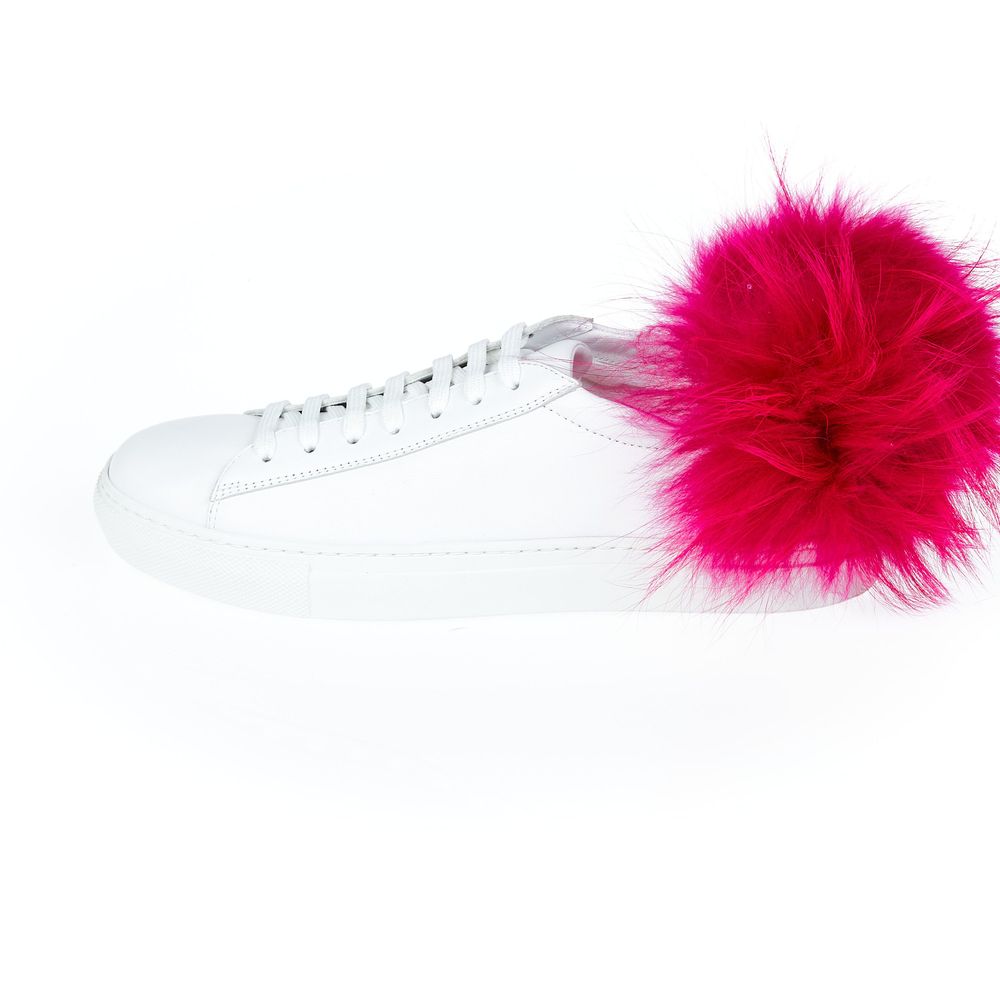Mr&Mrs Italy White Lamb Leather Women Women's Sneaker