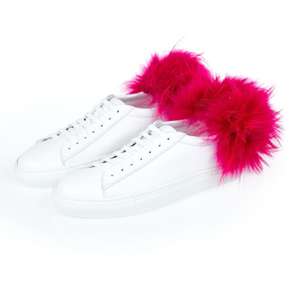 Mr&Mrs Italy White Lamb Leather Women Women's Sneaker