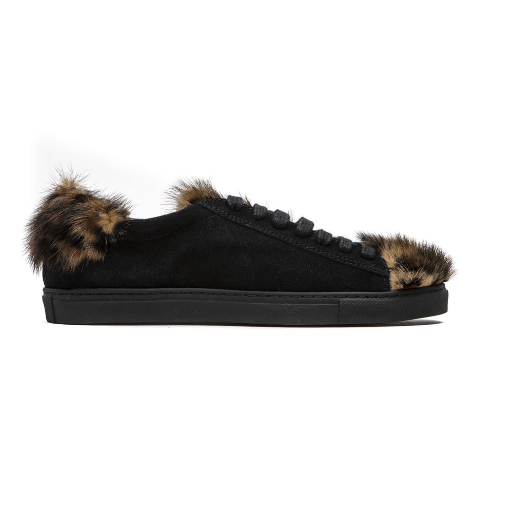 Mr&Mrs Italy Black Leather Women's Women's Sneaker