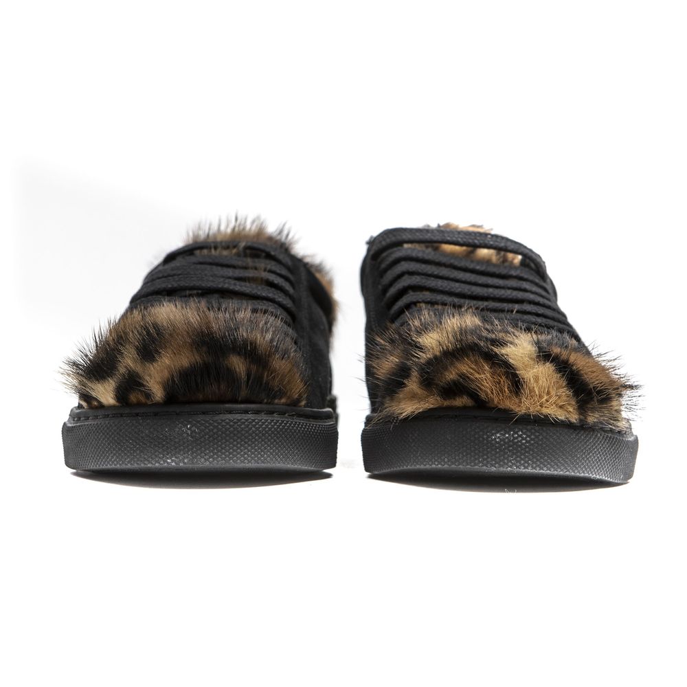 Mr&Mrs Italy Black Leather Women's Women's Sneaker
