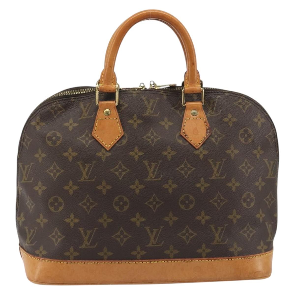 Louis Vuitton Alma Monogram Brown Canvas Handbag (Pre-Owned)