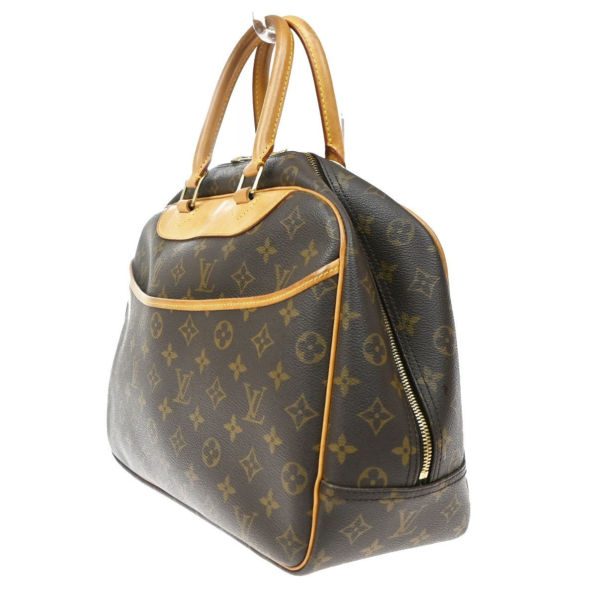Louis Vuitton Deauville Monogram Canvas Brown Canvas Handbag (Pre-Owned)