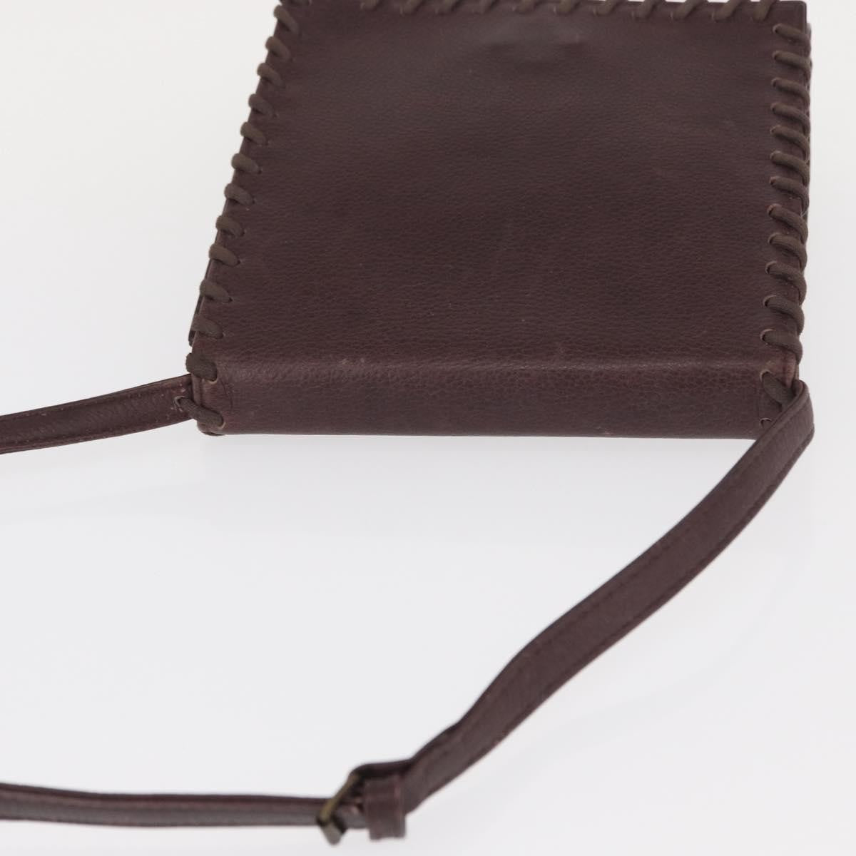 Saint Laurent Vintage Leather Purple Leather Shoulder Bag Bag (Pre-Owned)