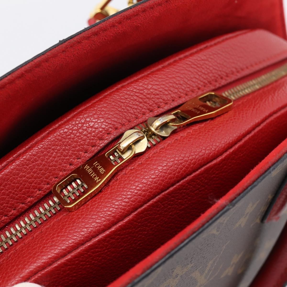 Louis Vuitton Alma Bnb Monogram Canvas With Leather Brown Canvas Handbag (Pre-Owned)