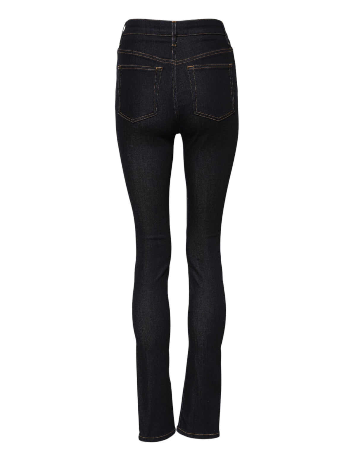 Dolce & Gabbana Blue Cotton High Waist Skinny Denim Women's Jeans (Pre-Owned)