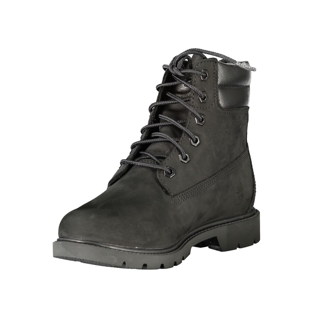 Timberland Black Leather Women Ankle Women's Boot