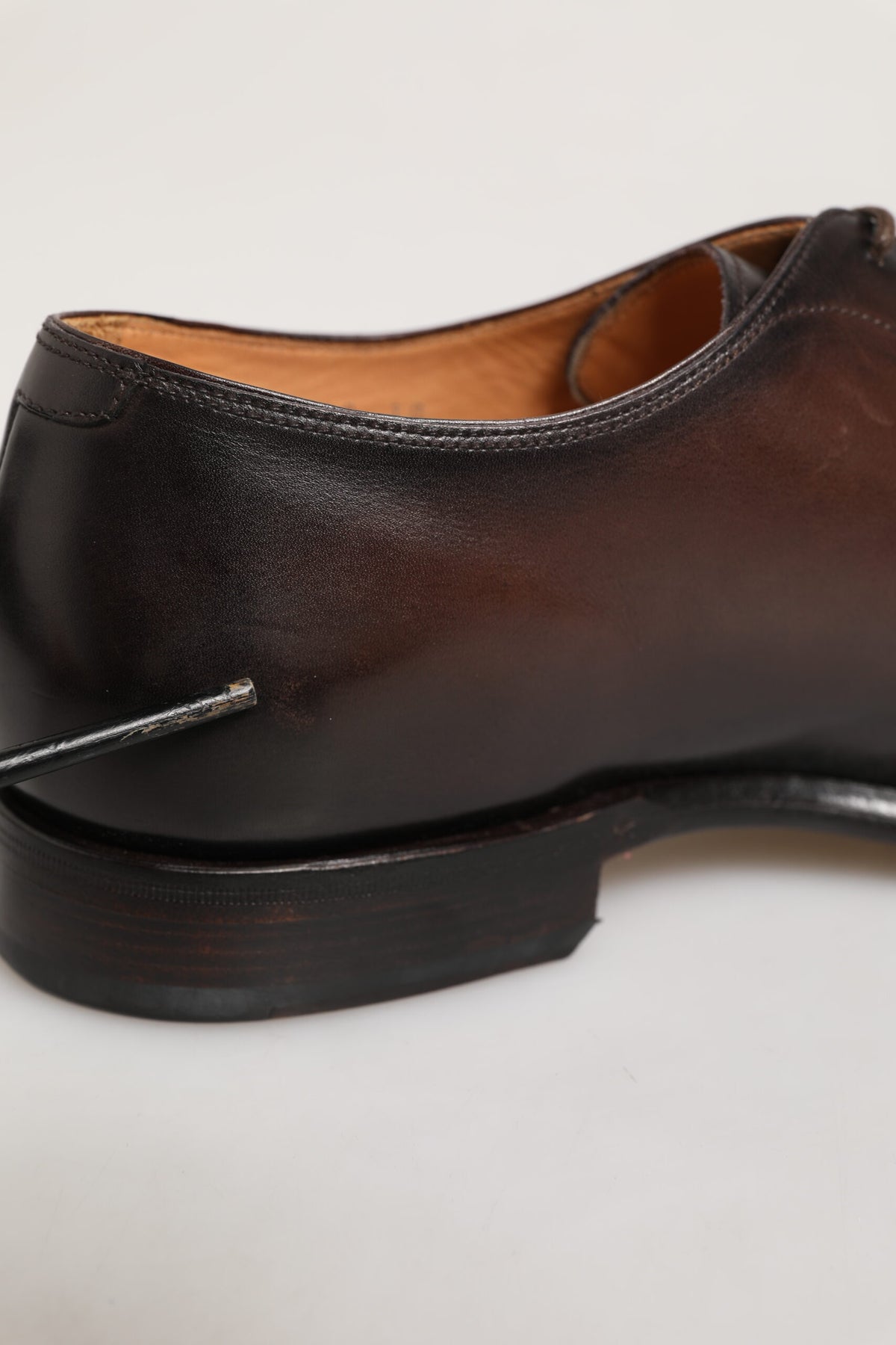 Dolce & Gabbana Brown Leather Lace Up Dress Men Derby Men's Shoes (Pre-Owned)