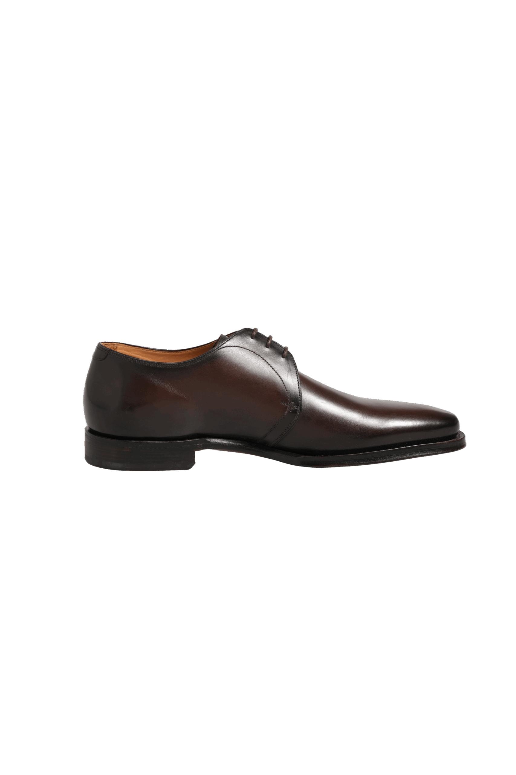 Dolce & Gabbana Brown Leather Lace Up Dress Men Derby Men's Shoes (Pre-Owned)