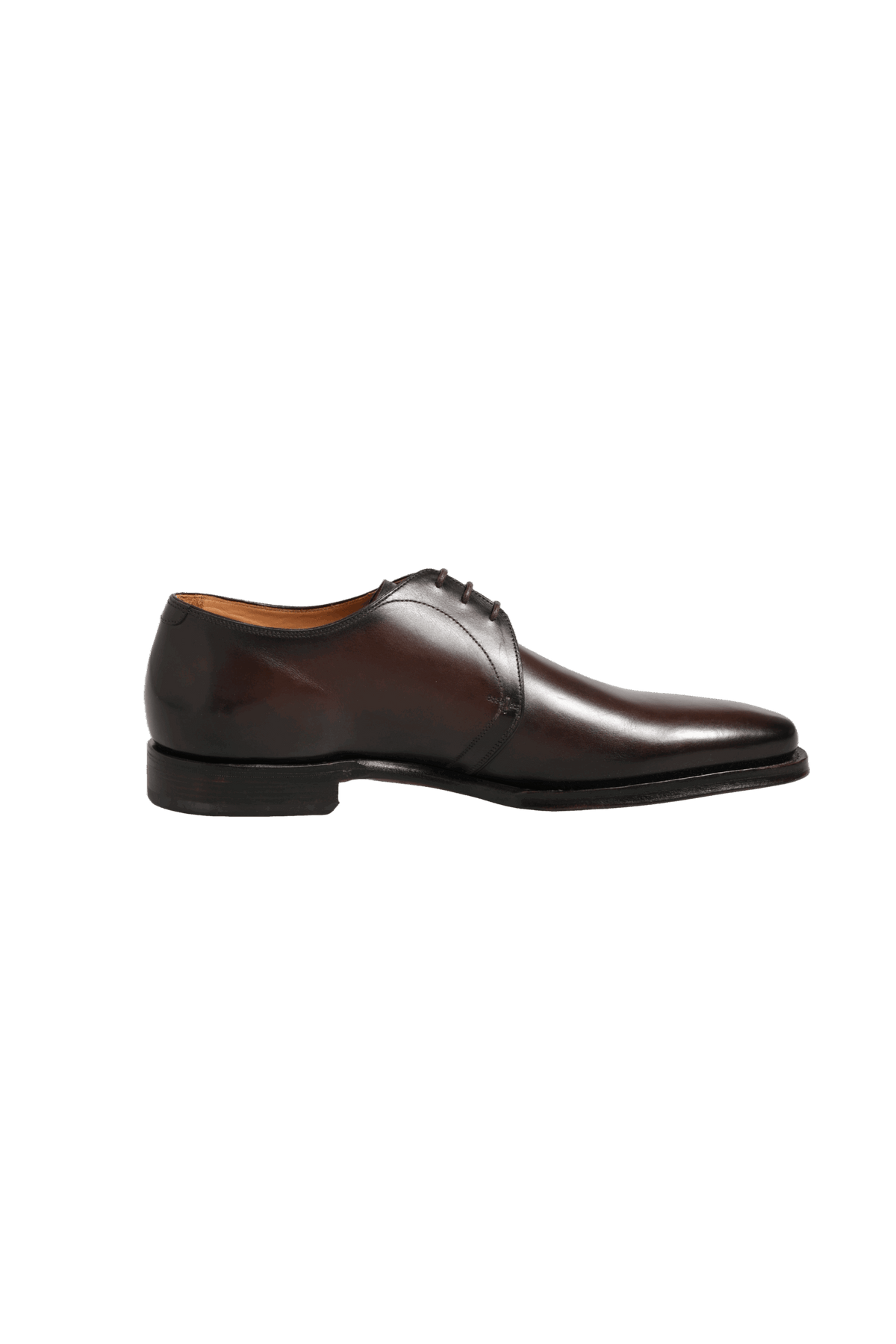 Dolce & Gabbana Brown Leather Lace Up Dress Men Derby Men's Shoes (Pre-Owned)