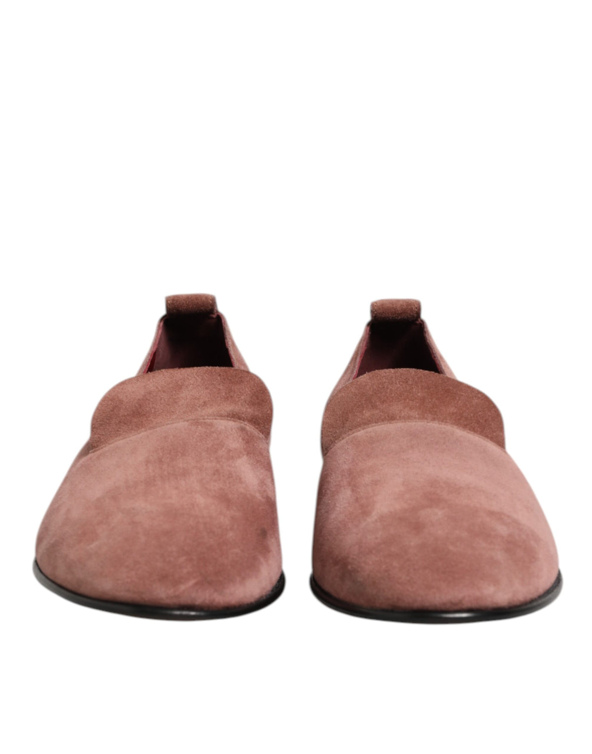 Dolce & Gabbana Pink Suede Loafers Formal Men Dress Men's Shoes (Pre-Owned)