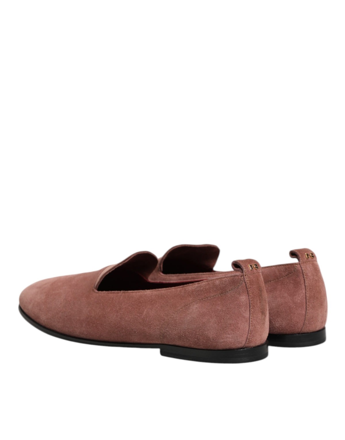 Dolce & Gabbana Pink Suede Loafers Formal Men Dress Men's Shoes (Pre-Owned)
