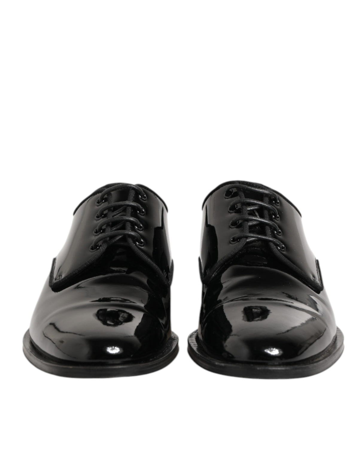 Dolce & Gabbana Black Leather Lace Up Derby Formal Dress Men's Shoes (Pre-Owned)