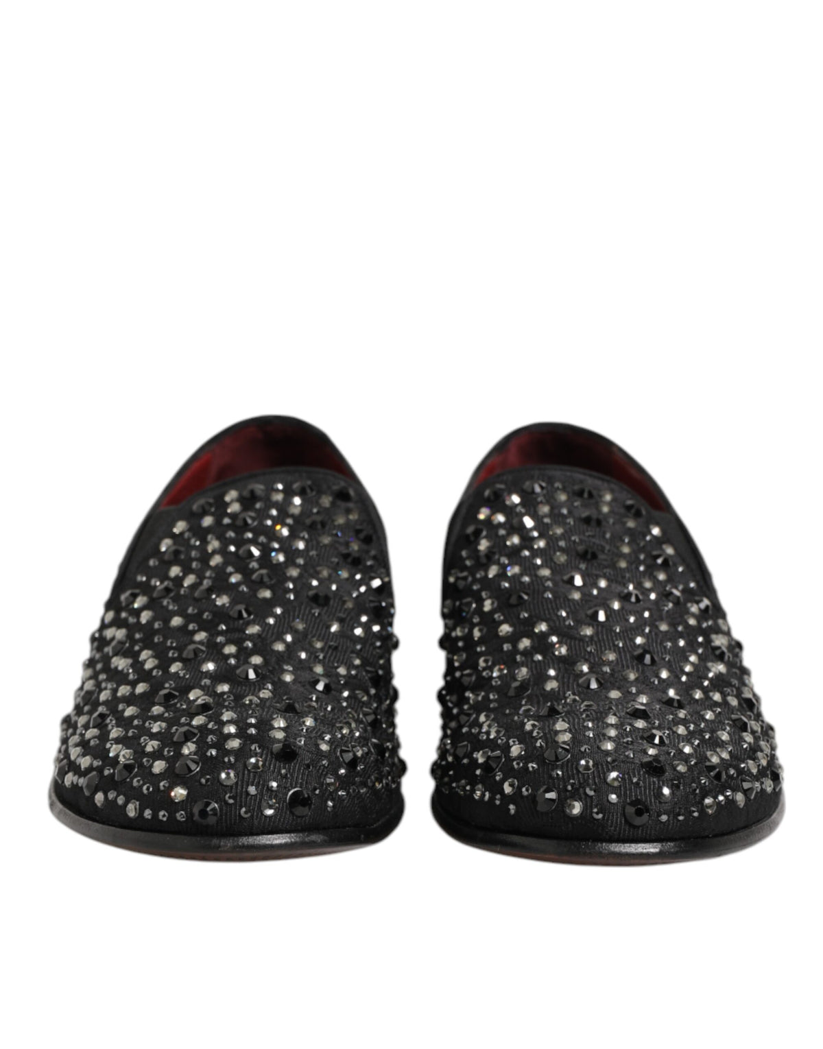 Dolce & Gabbana Black Suede Crystal Embellished Loafer Men's Shoes (Pre-Owned)