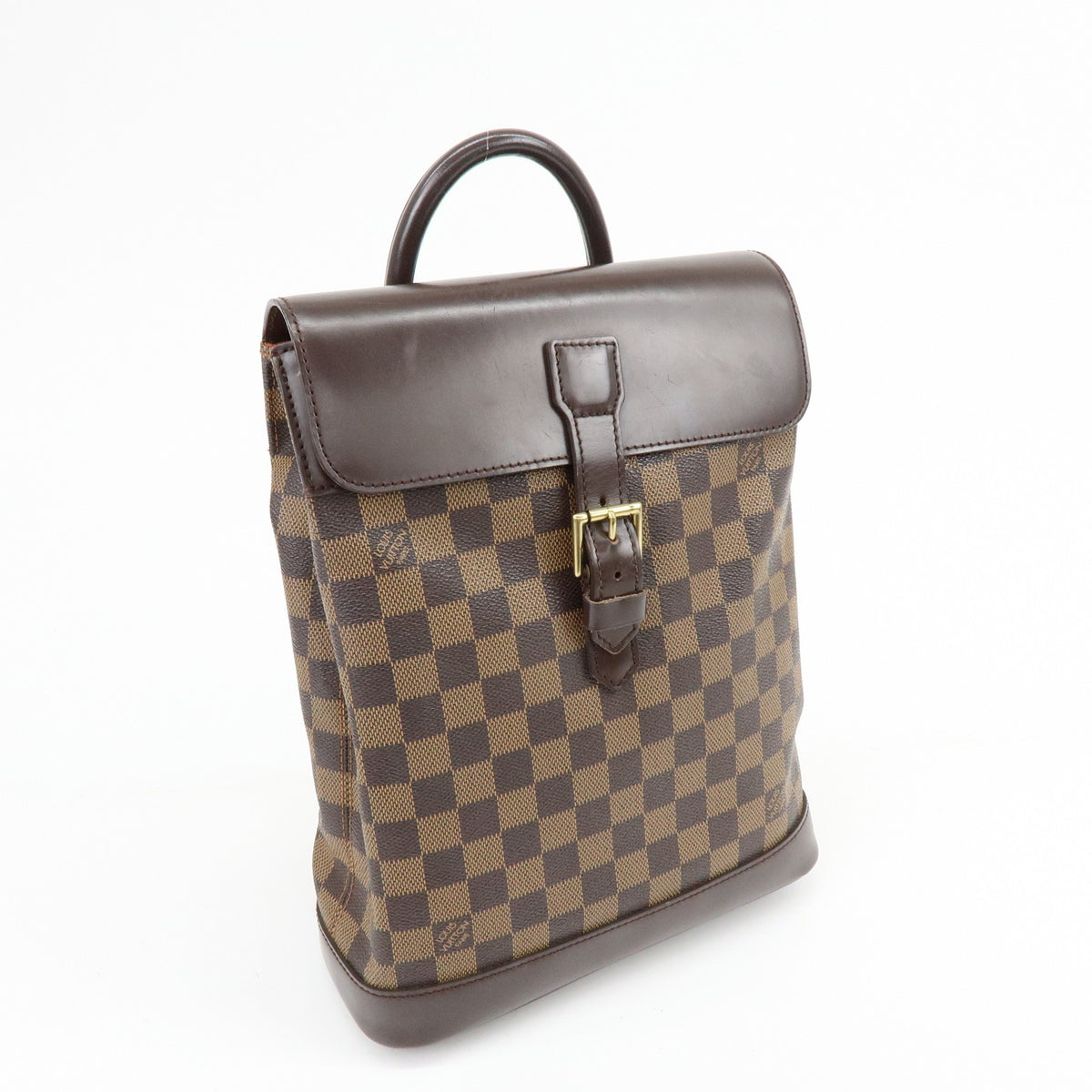 Louis Vuitton Soho Damier Brown Canvas Backpack Bag (Pre-Owned)