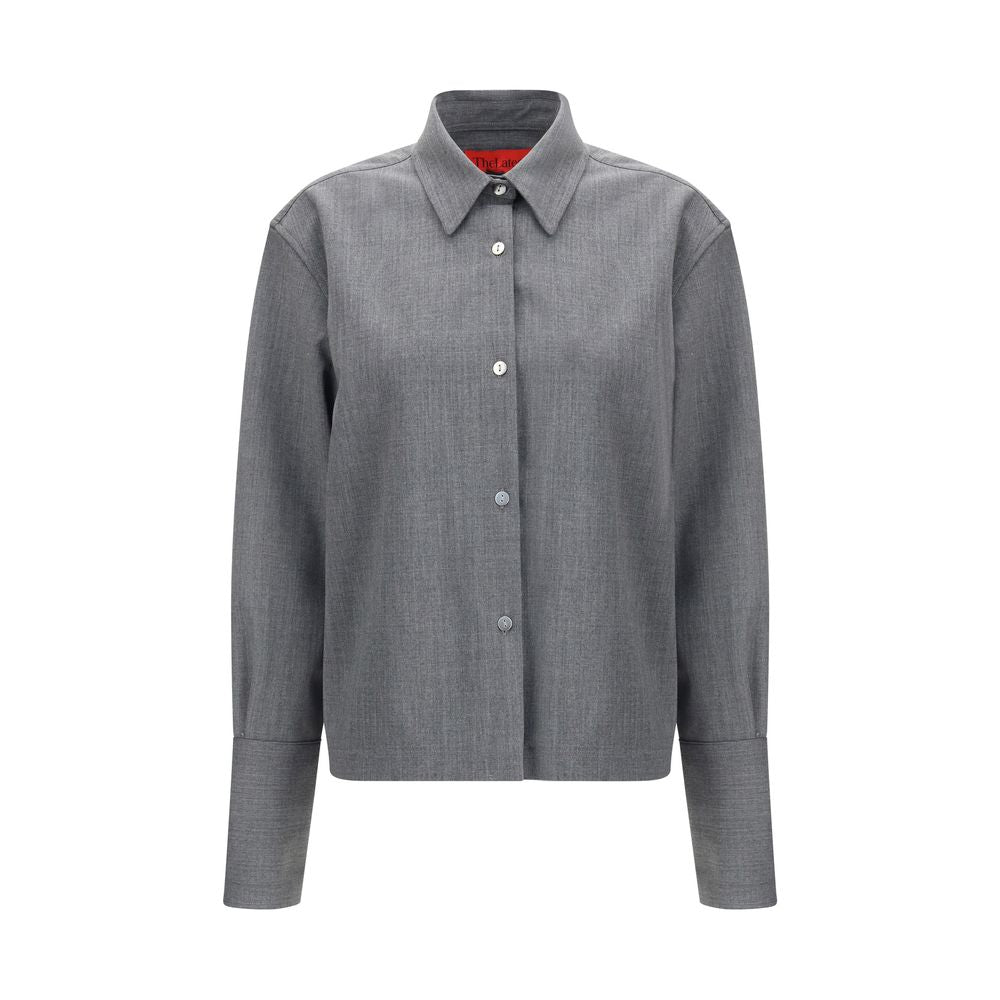 The Latest Gray Wool Oves Aries Women's Shirt